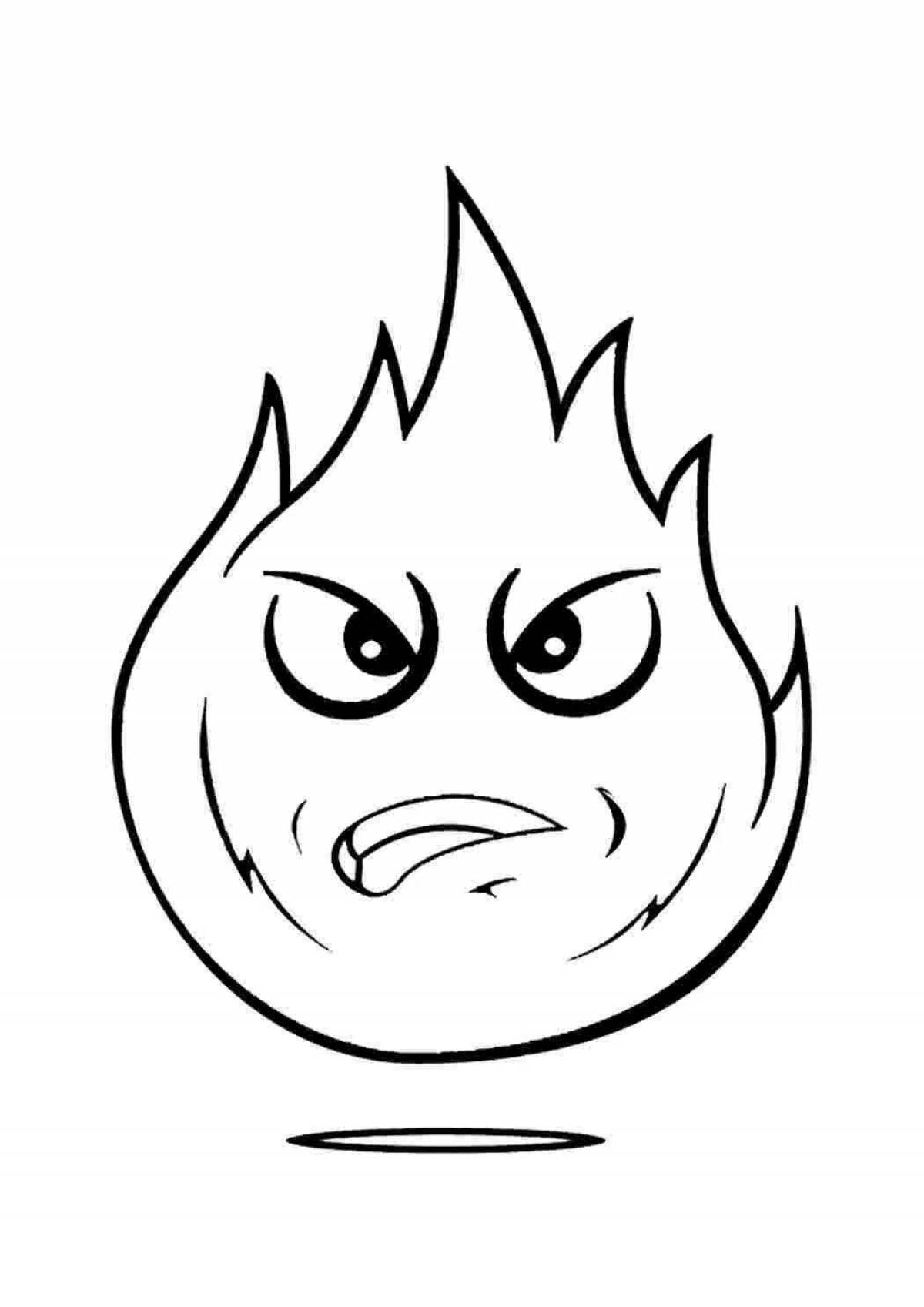 Photo Flickering light coloring page