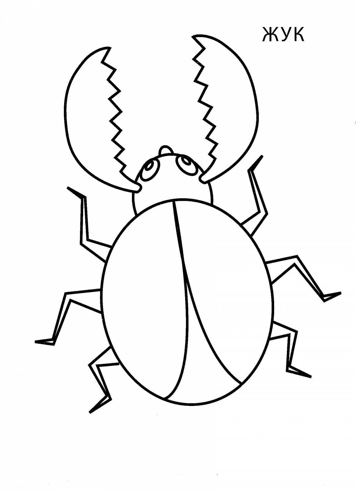 Coloring page smart bug