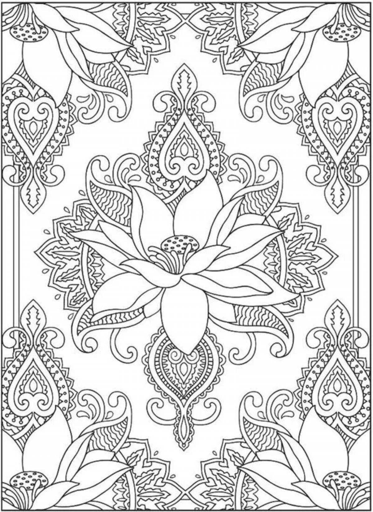 Abstract pattern coloring book