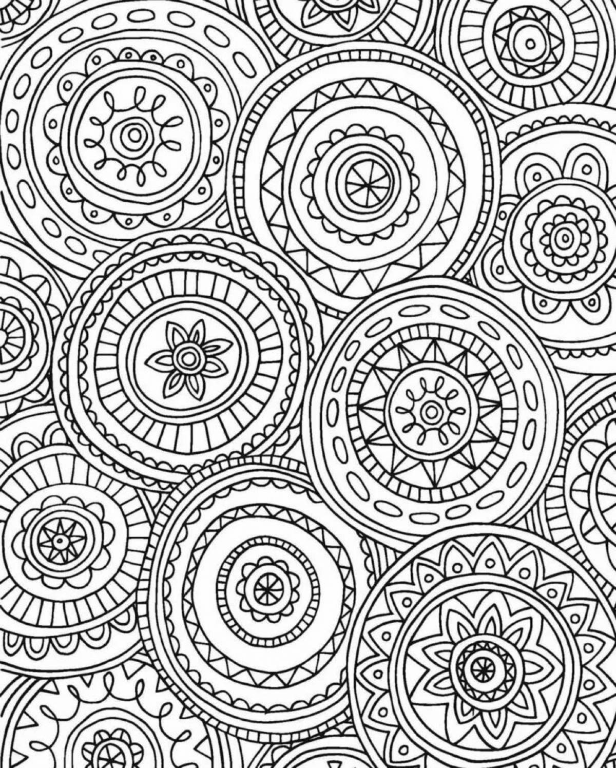 Coloring book with luxurious patterns