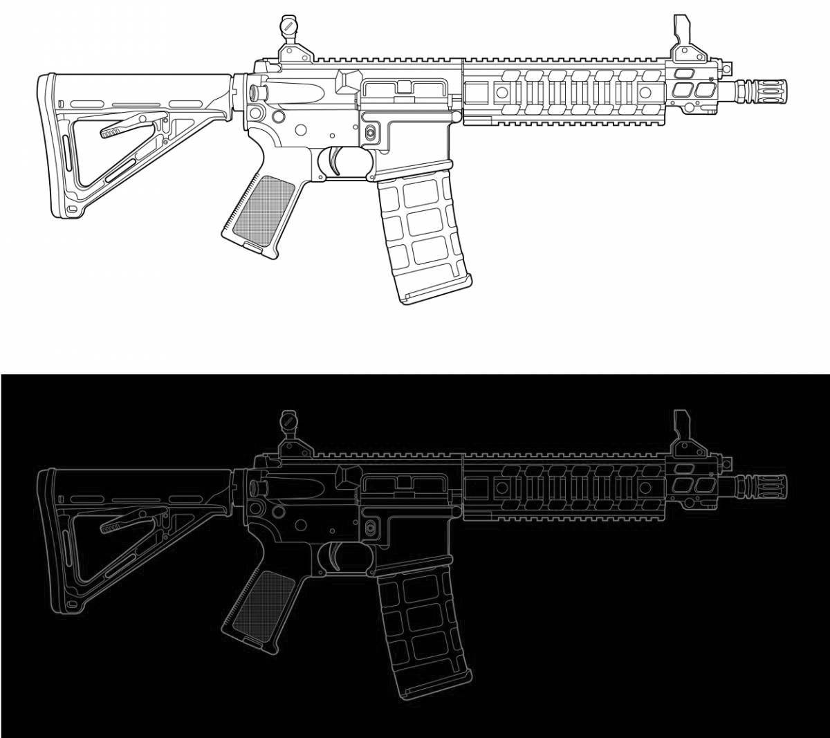 Заманчивая раскраска m416