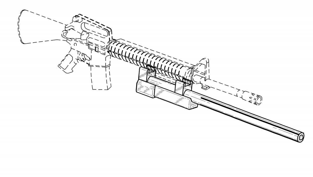 Завораживающая раскраска m416