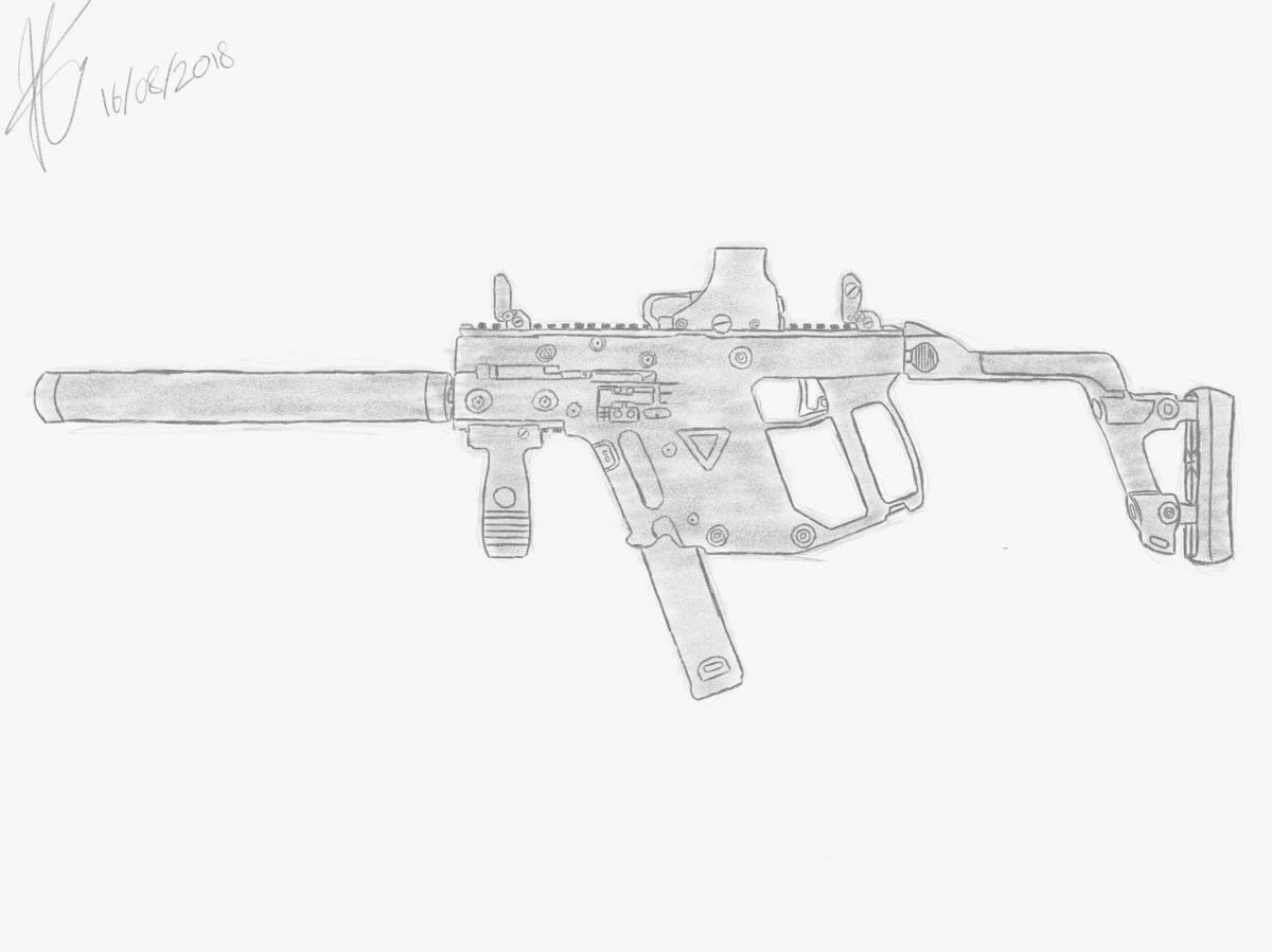 Уникальная раскраска m416