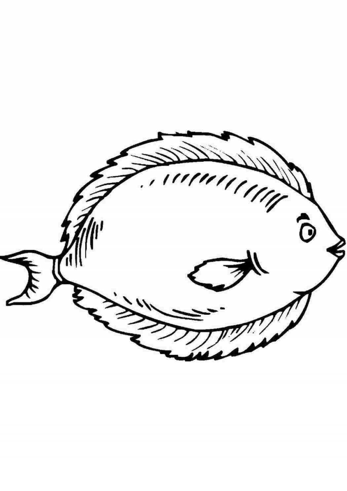 Delightful flounder coloring