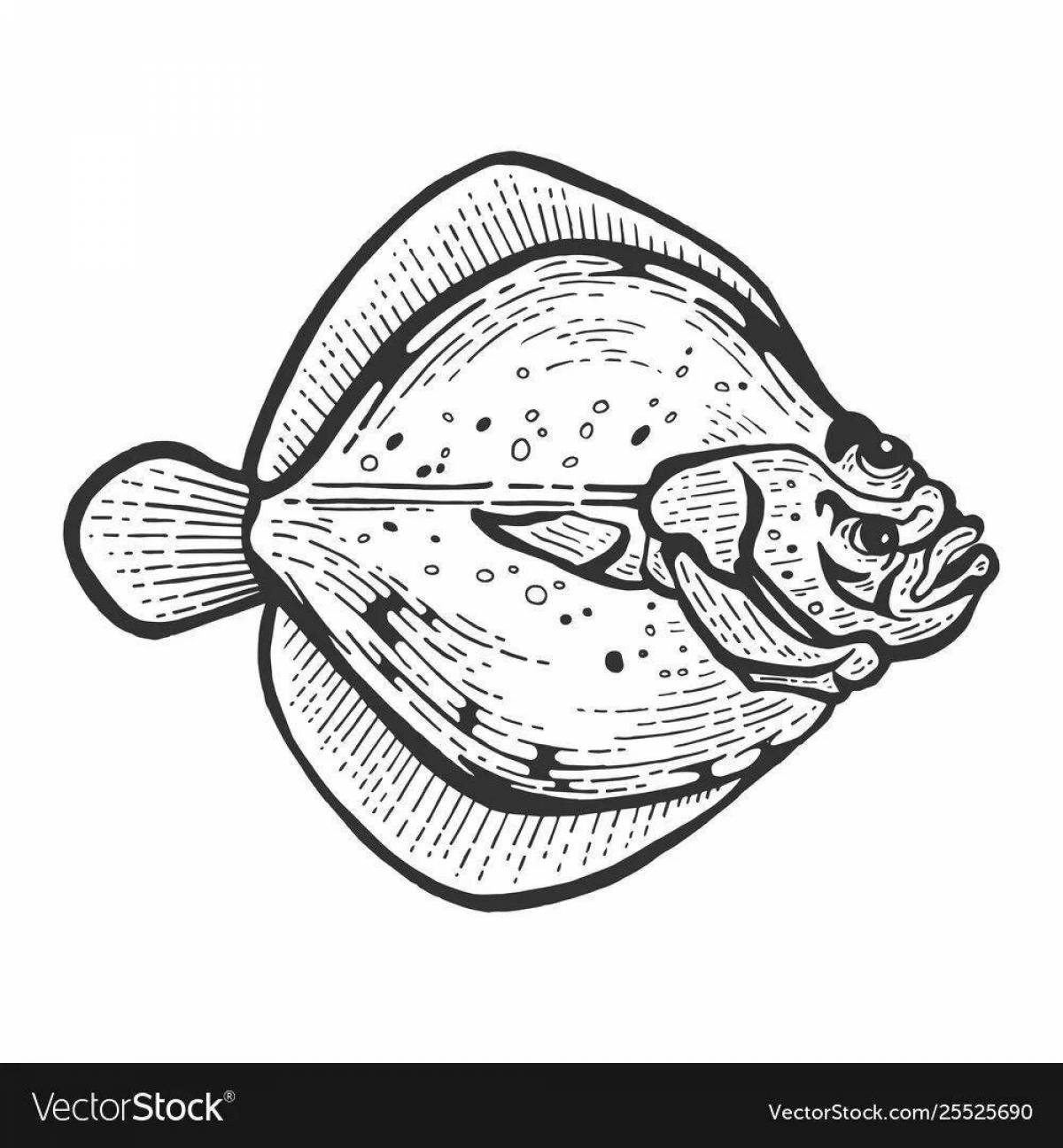 Friendly flounder coloring