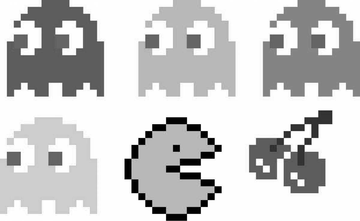 Intriguing pixel coloring