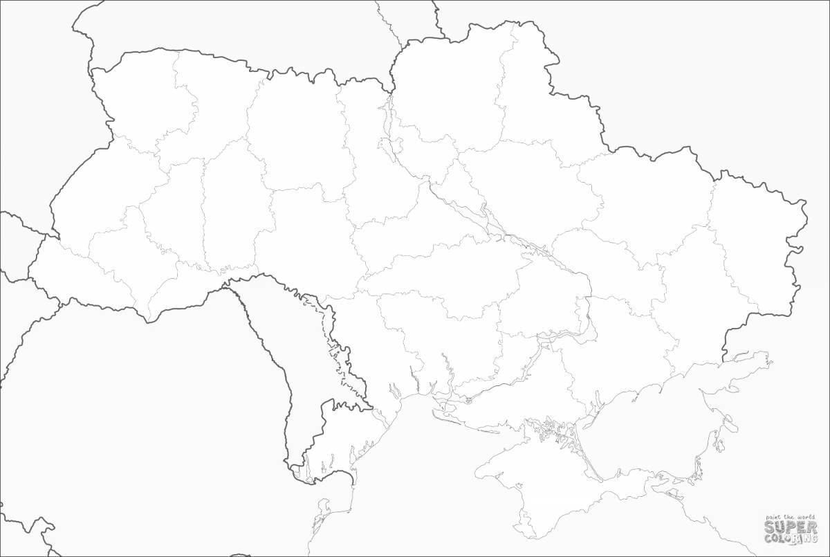 Coloring page fascinating ukraine
