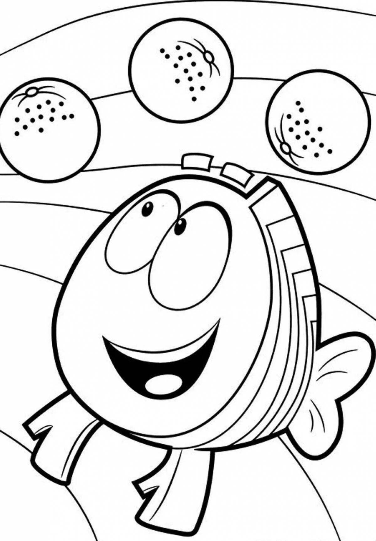 Great bubble coloring page