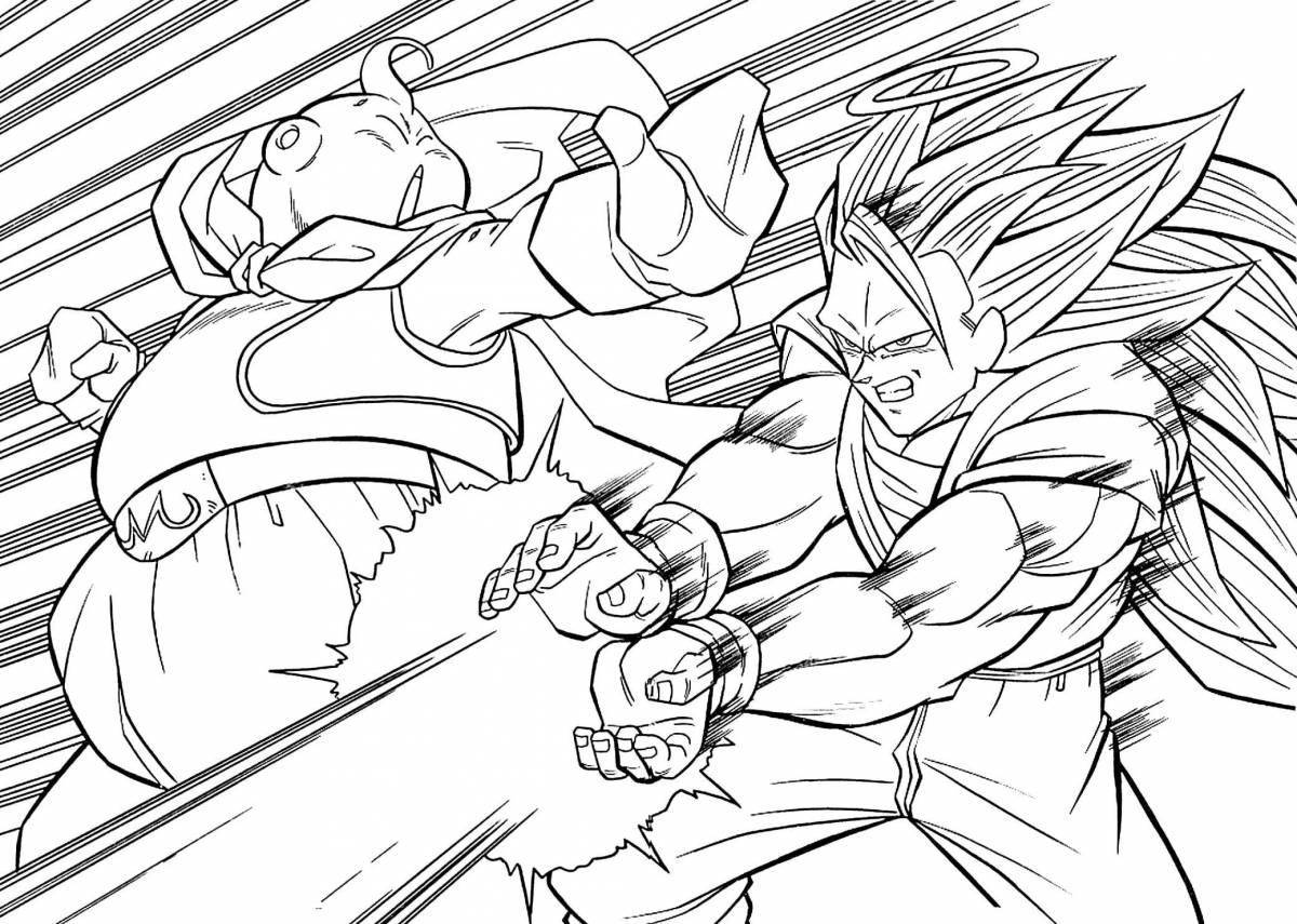 Gorgeous dragon ball coloring book