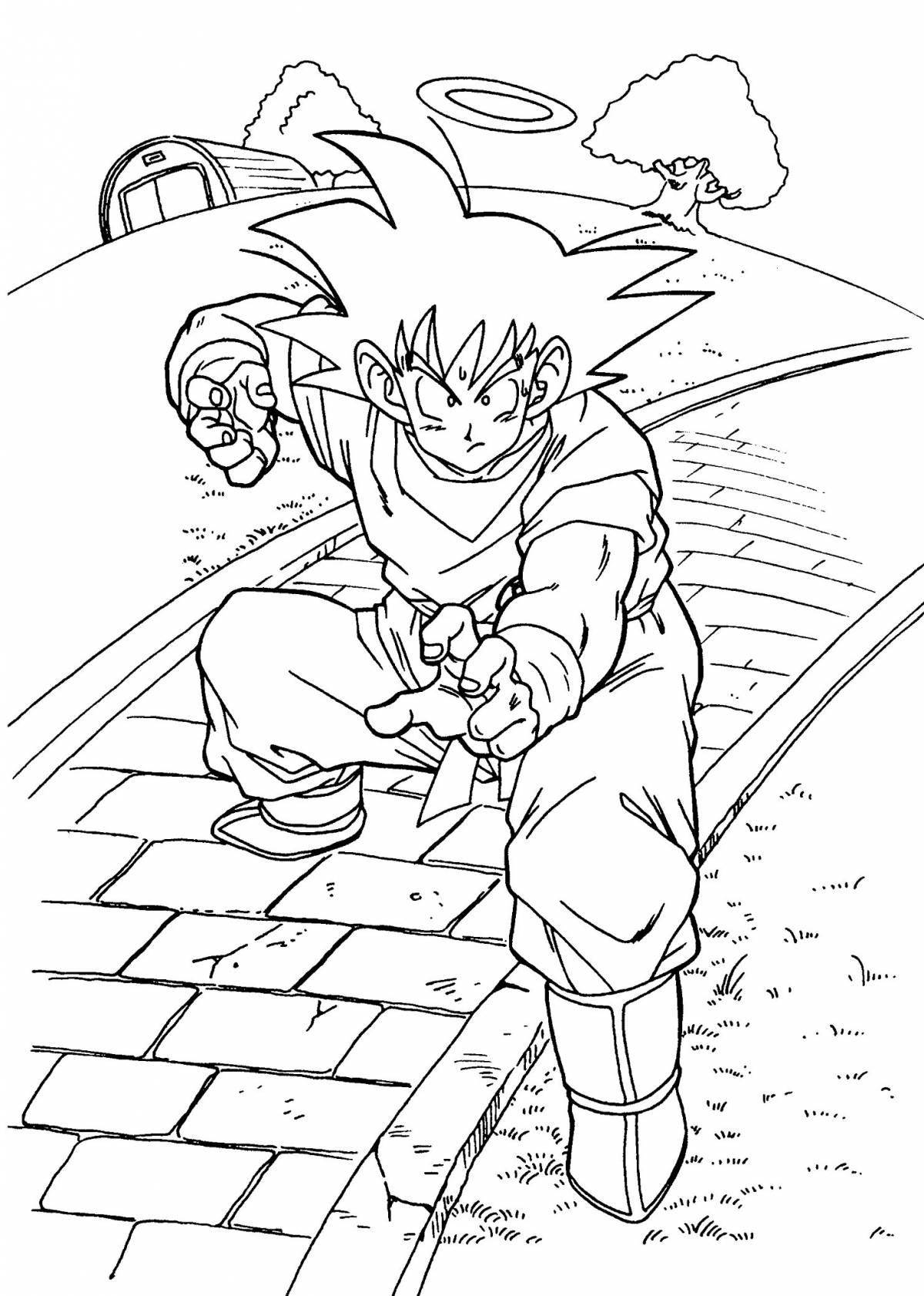 Glorious dragon ball coloring book