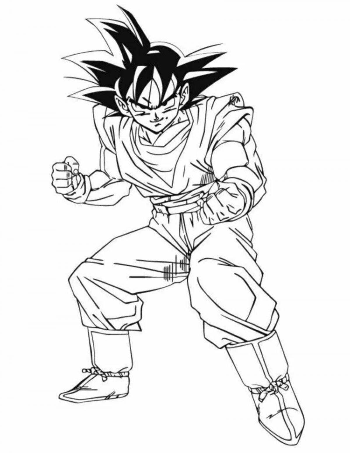 Large coloring dragon ball
