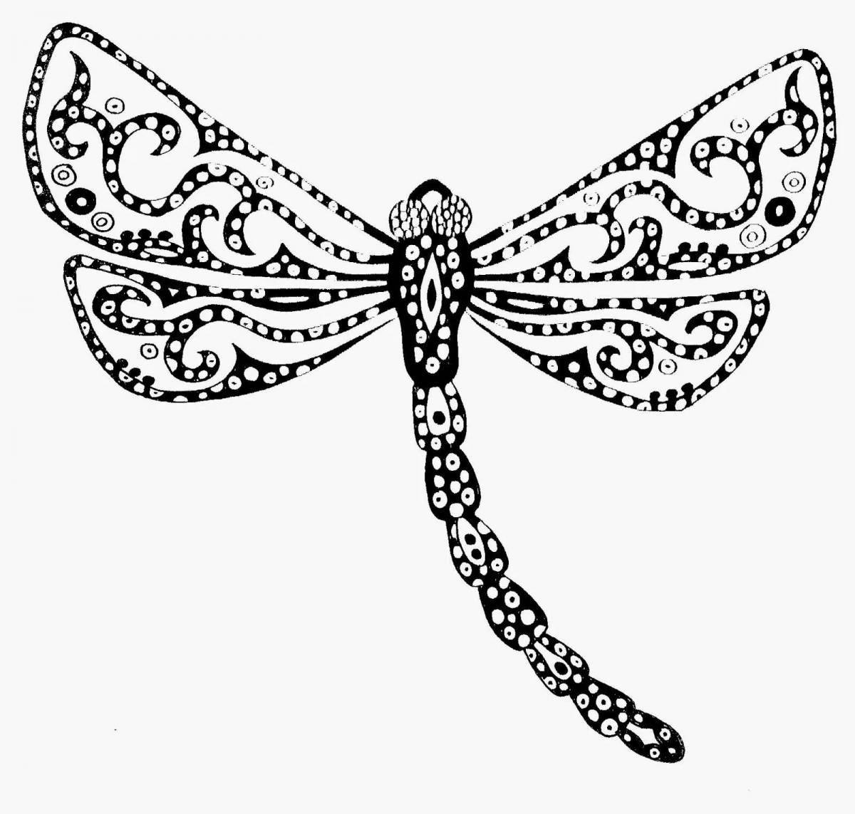 Photo Sparkling brooch coloring page