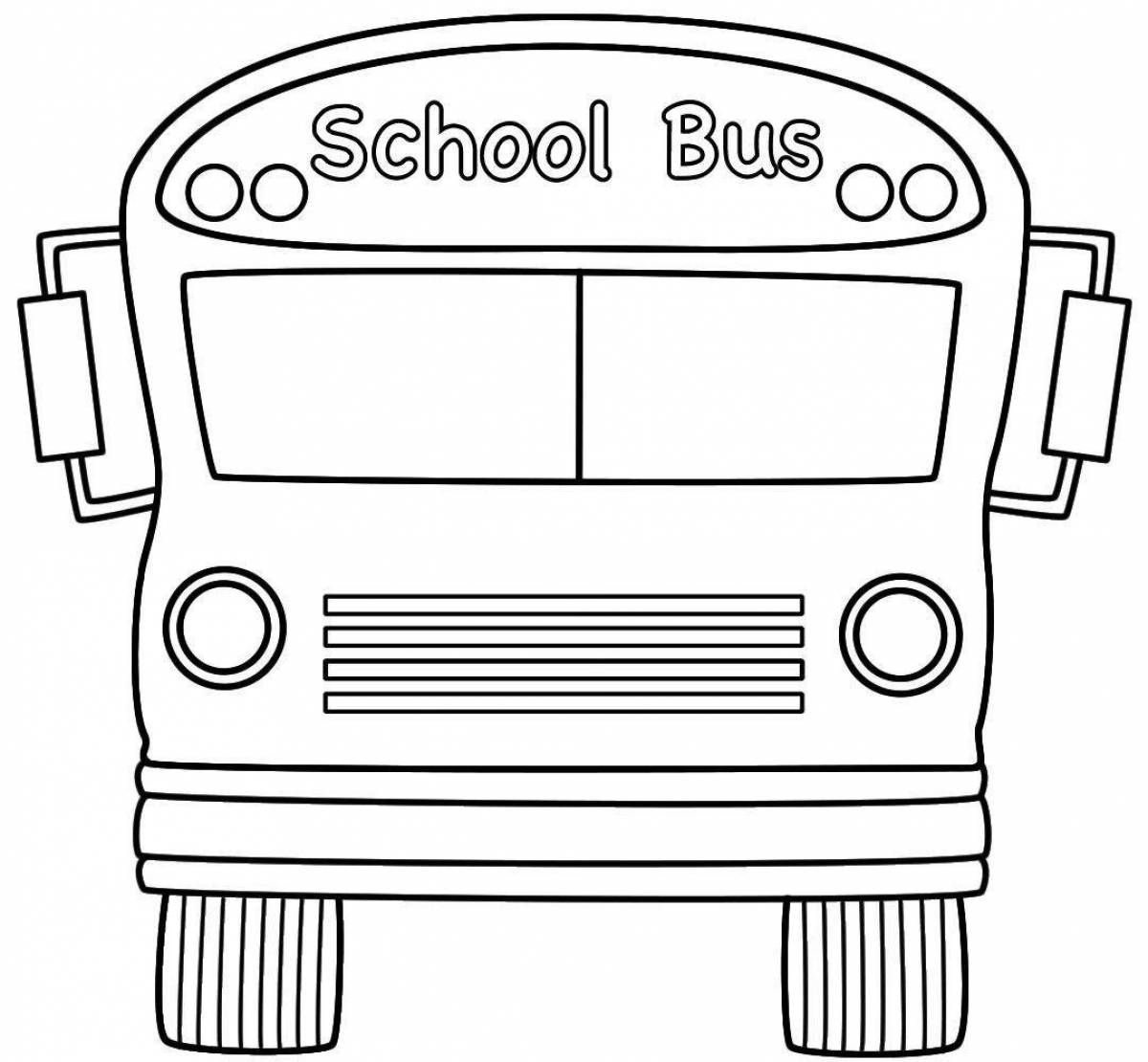 Coloring page adorable baby bus