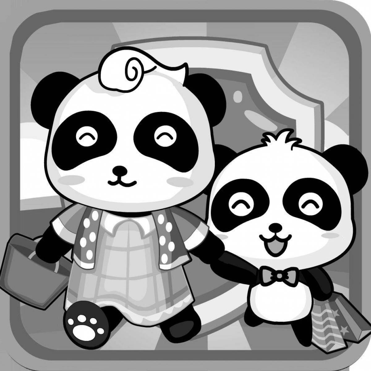 Fun coloring of the children's bus