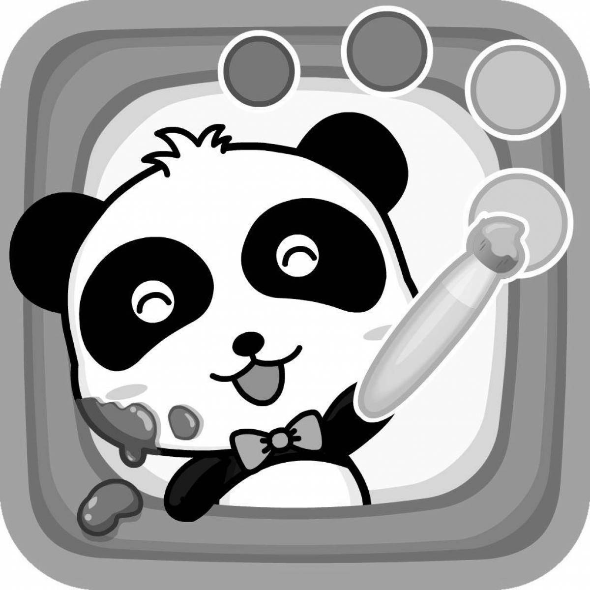 Baby bus color-explosion coloring page