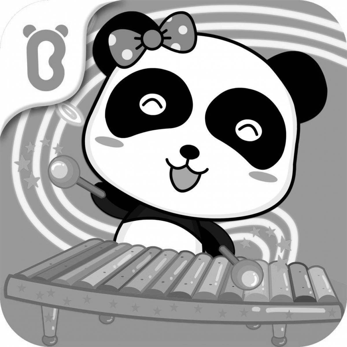 Coloring book for children's bus