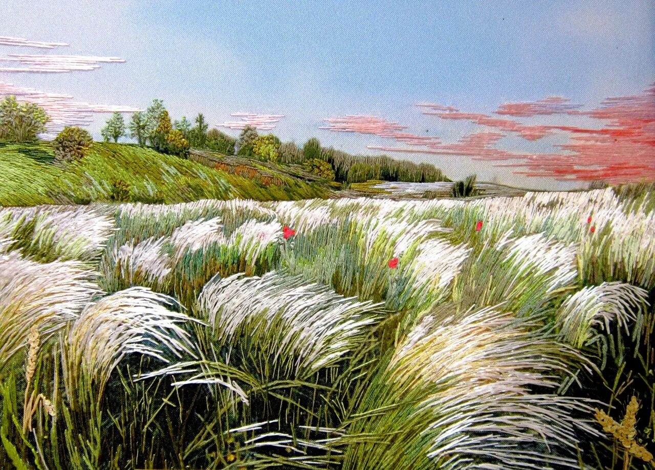 Coloring exotic feather grass