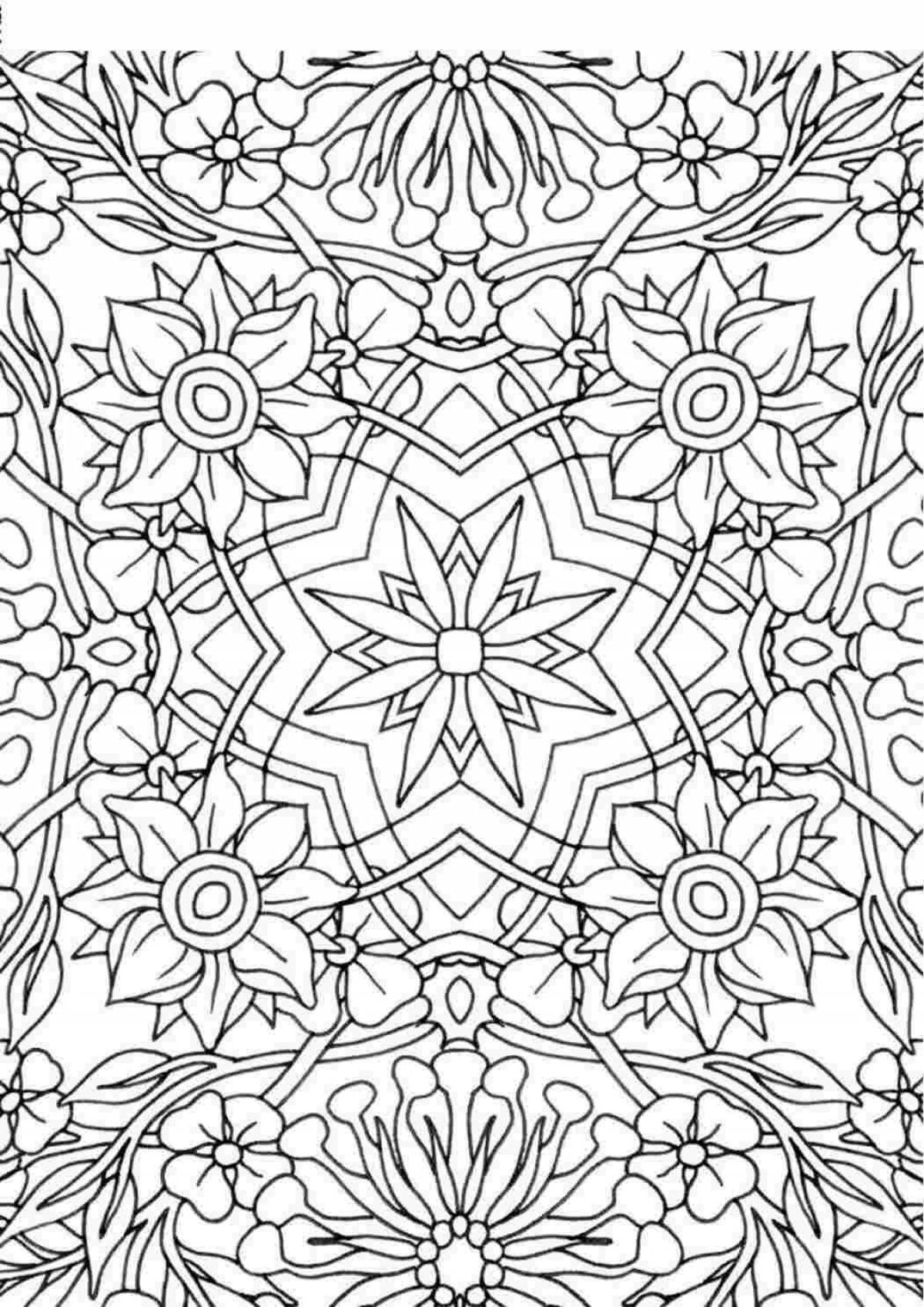 Serene coloring page