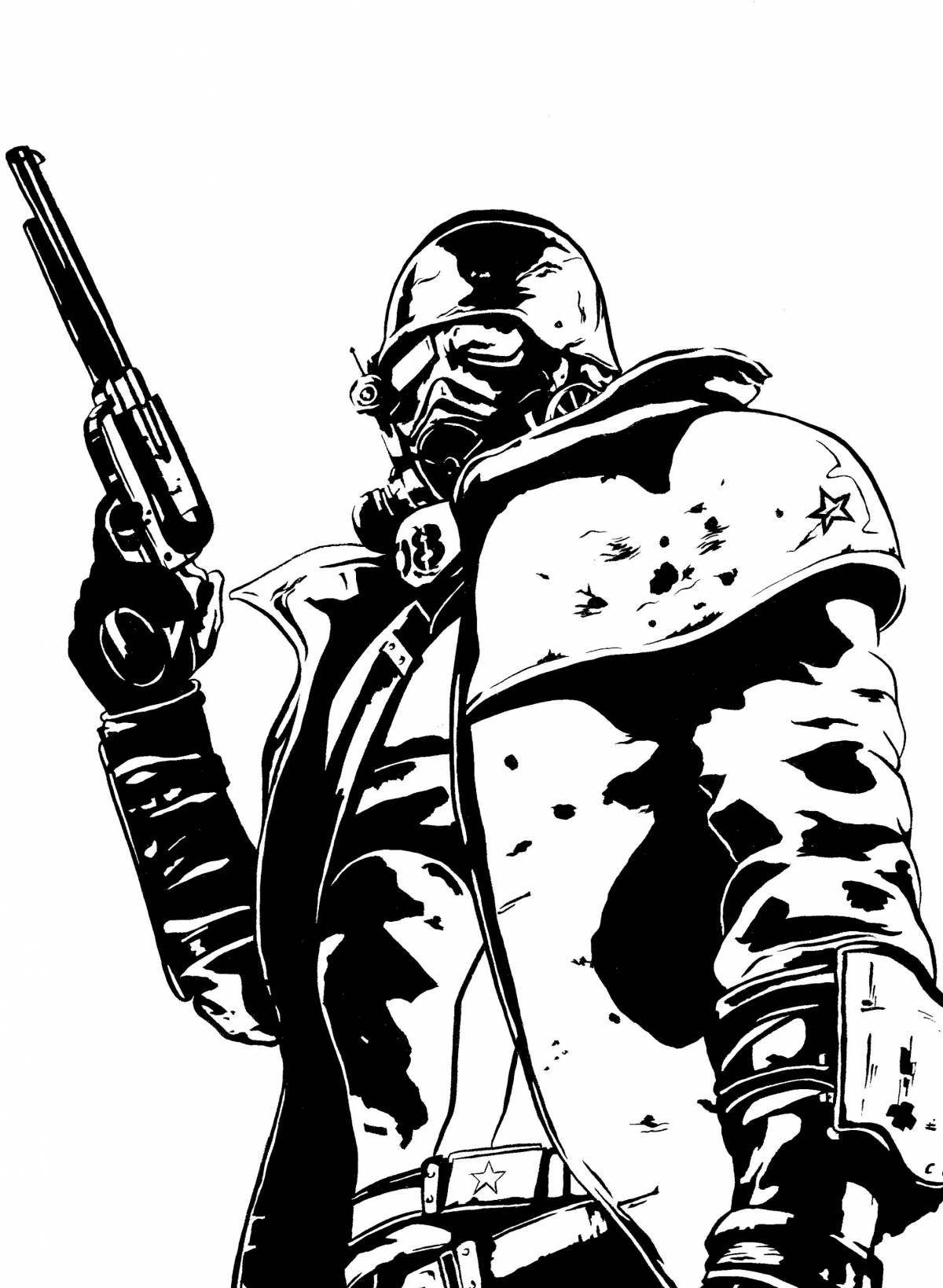 Инновационная раскраска fallout