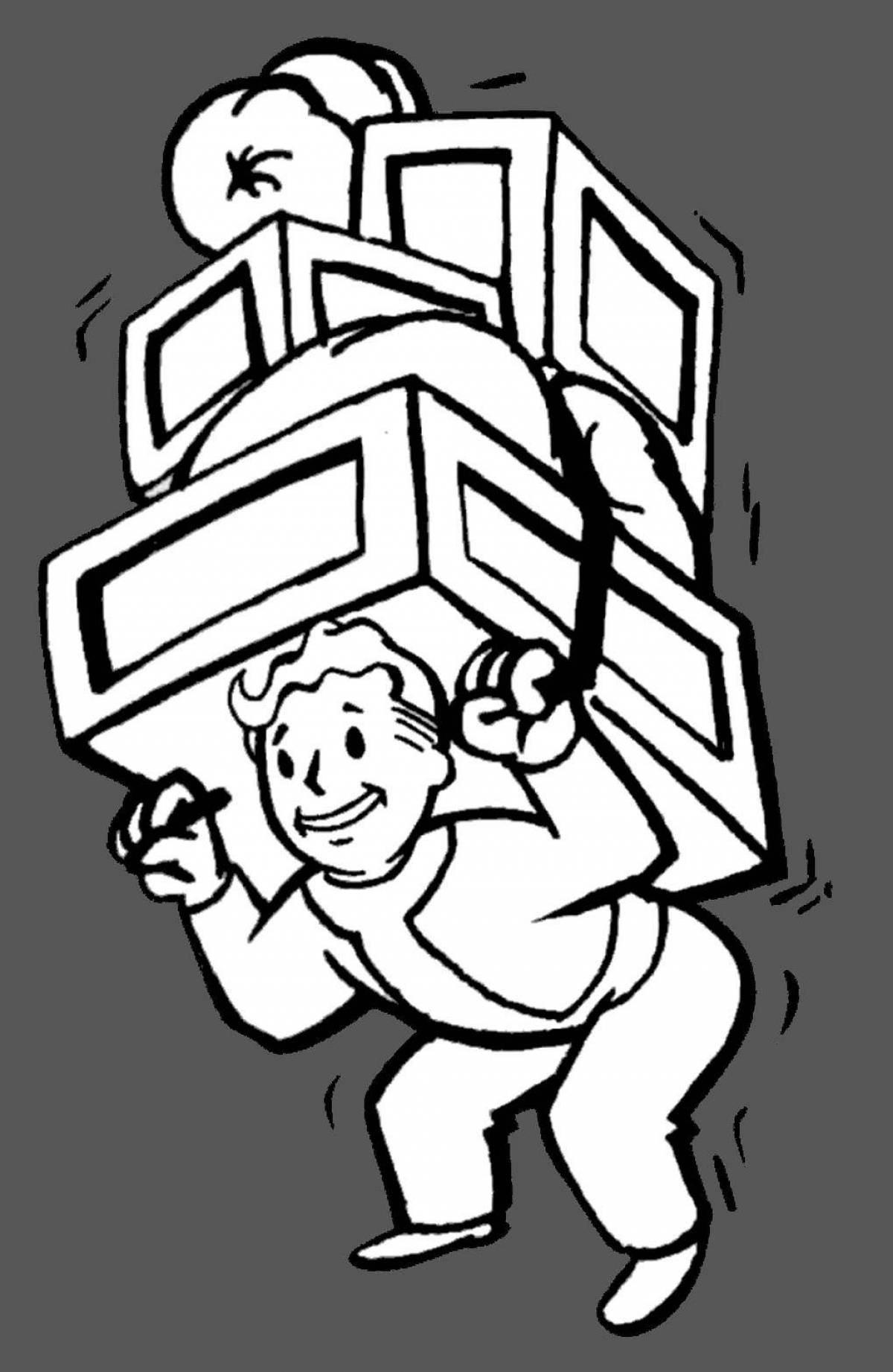 Причудливая раскраска fallout