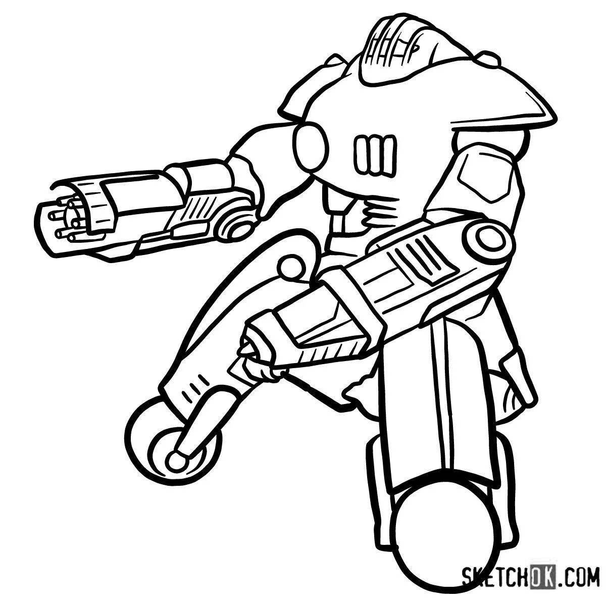 Amazing fallout coloring book