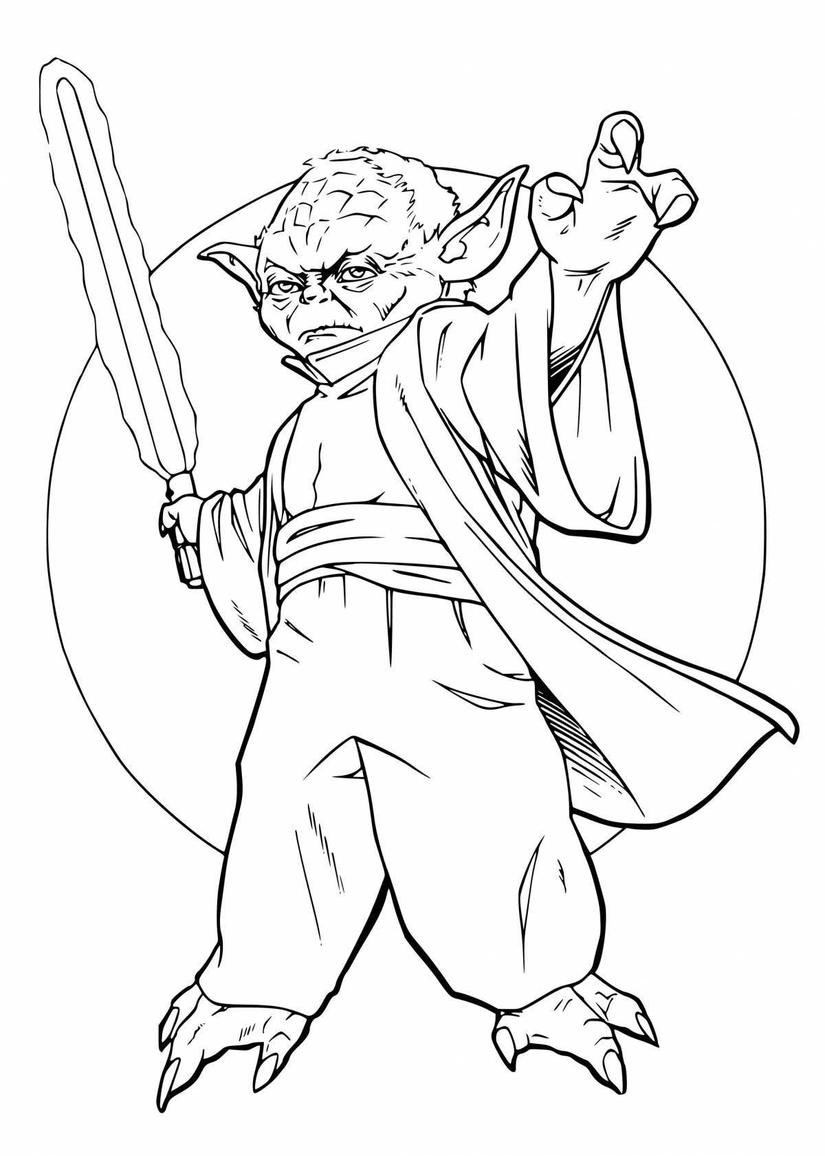 Flawless Jedi coloring page