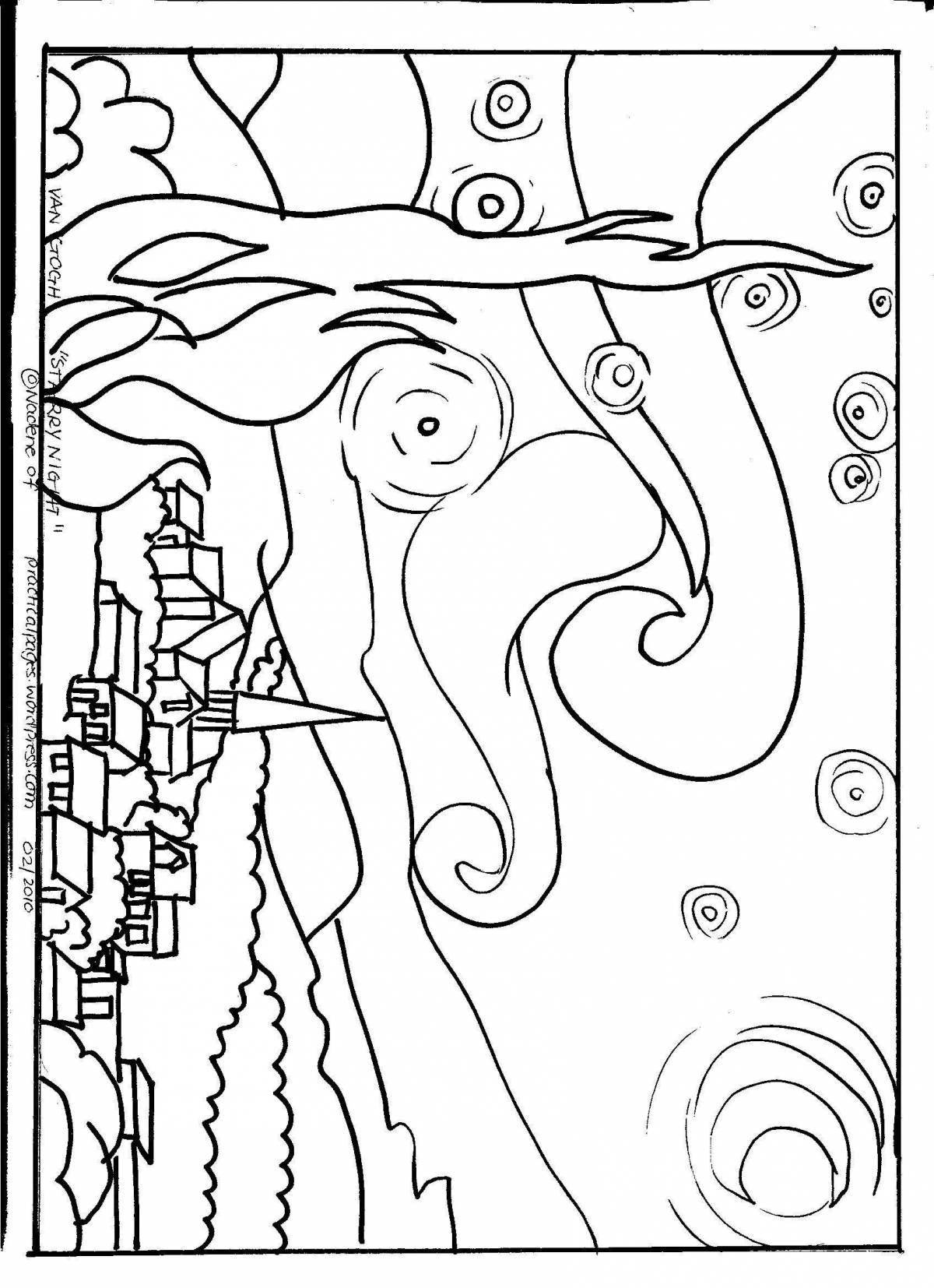 Tempting canvas coloring pages