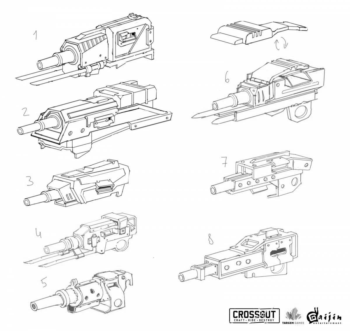 Photo Complex crossout coloring
