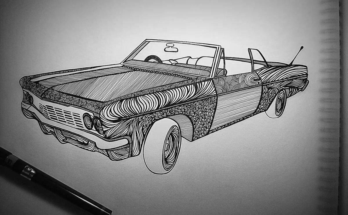 Amazing Lowrider coloring page