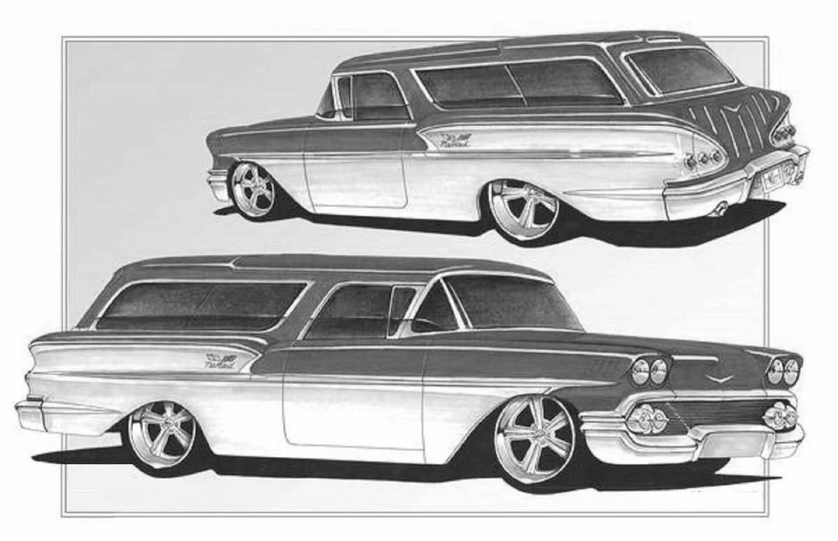 Grand lowrider coloring page