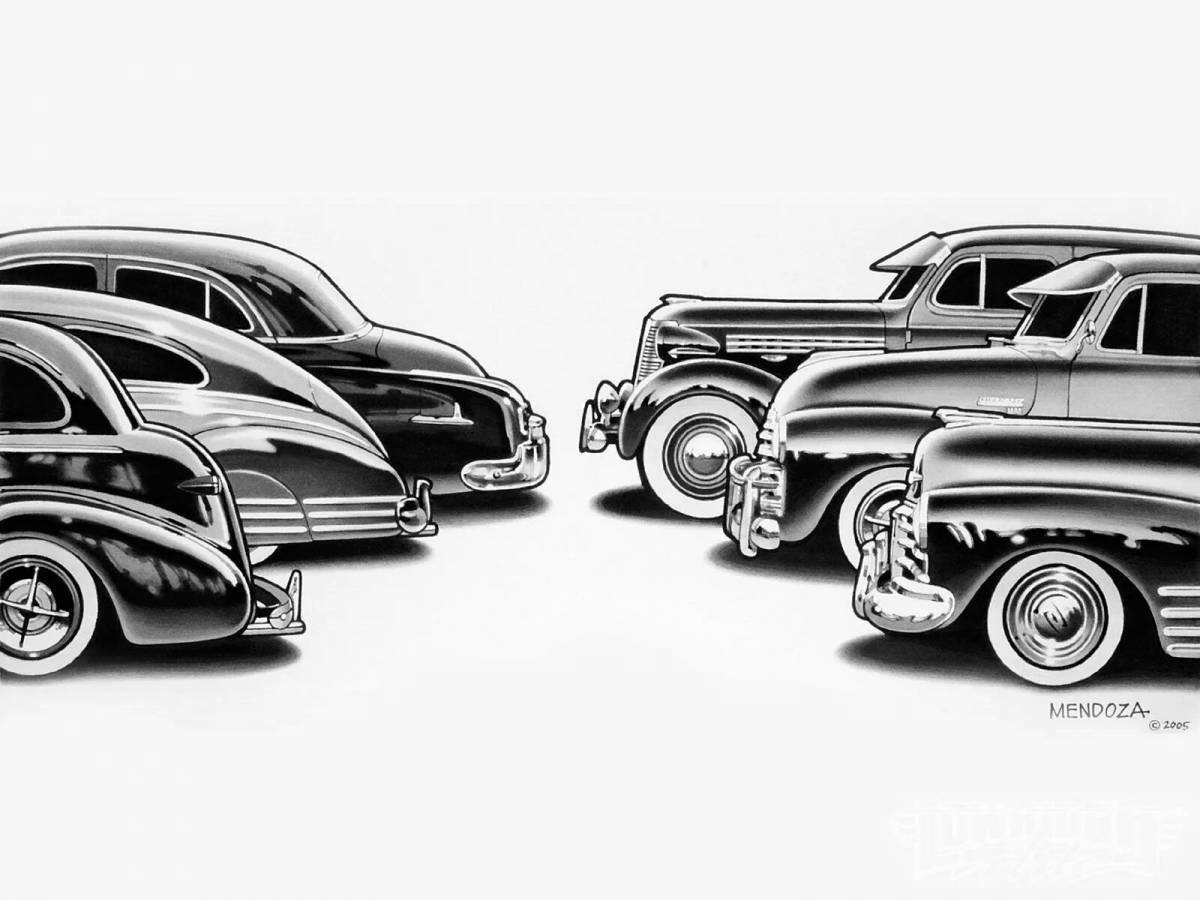 Hip lowrider coloring page
