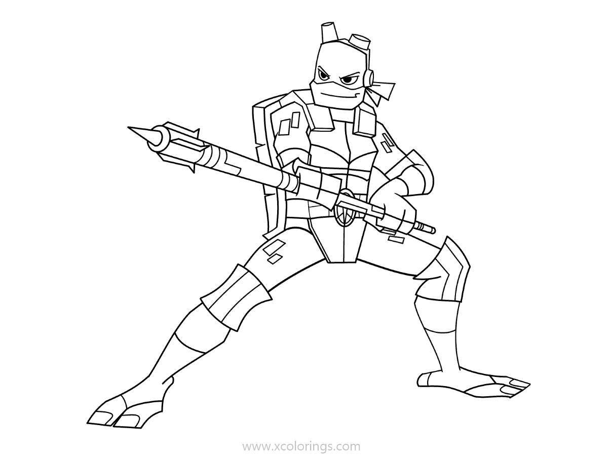 Impressive chickigan coloring page