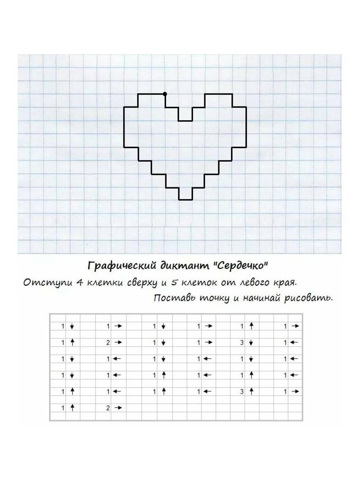 Математический графический диктант для дошкольников