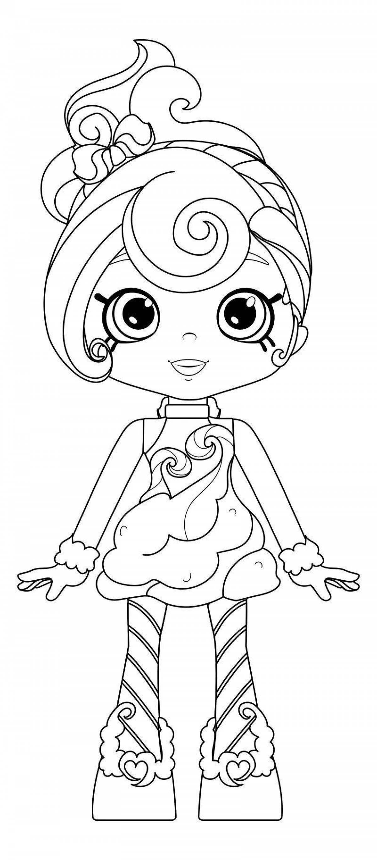 Playful chachimol coloring page