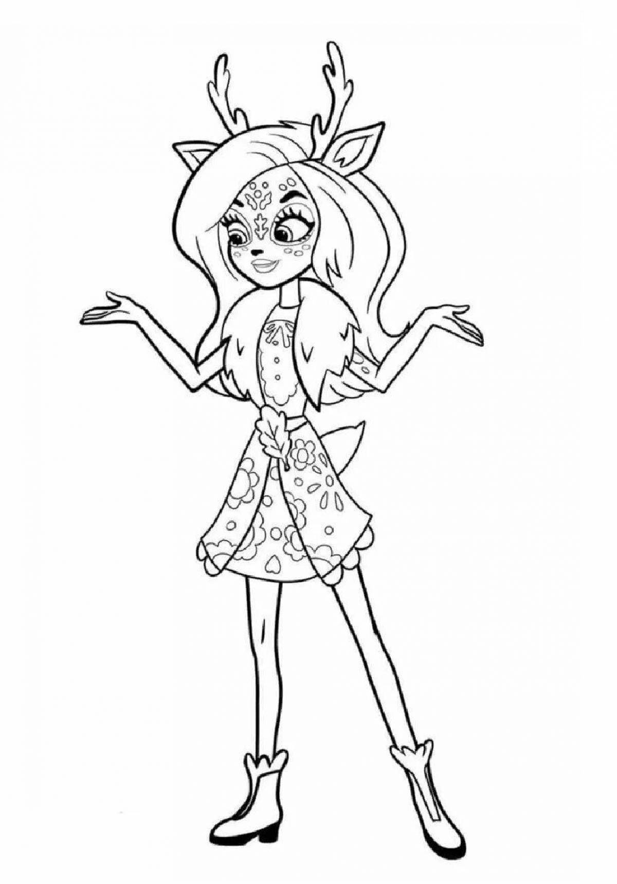 Gorgeous chacimol coloring page