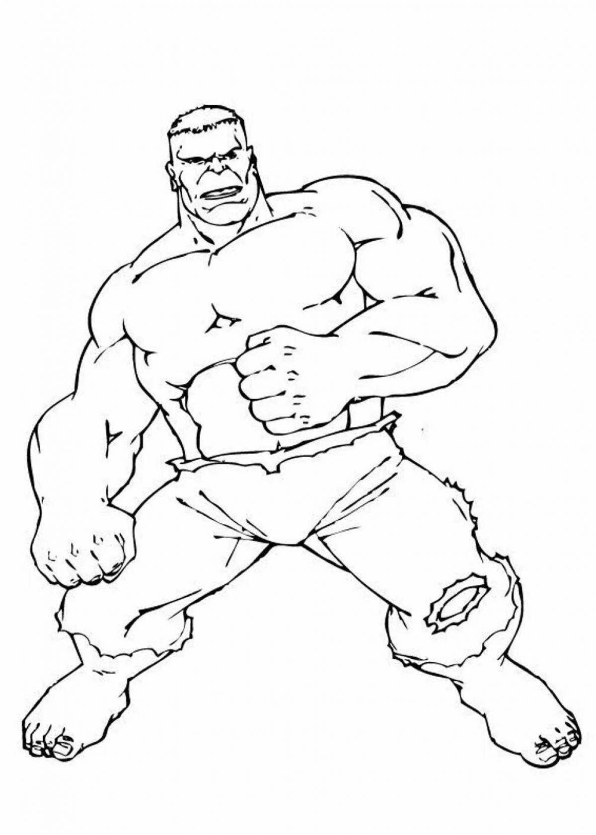Gorgeous Hulk coloring page