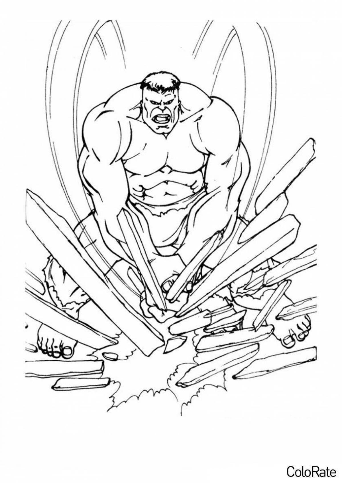 Amazing Hulk coloring page