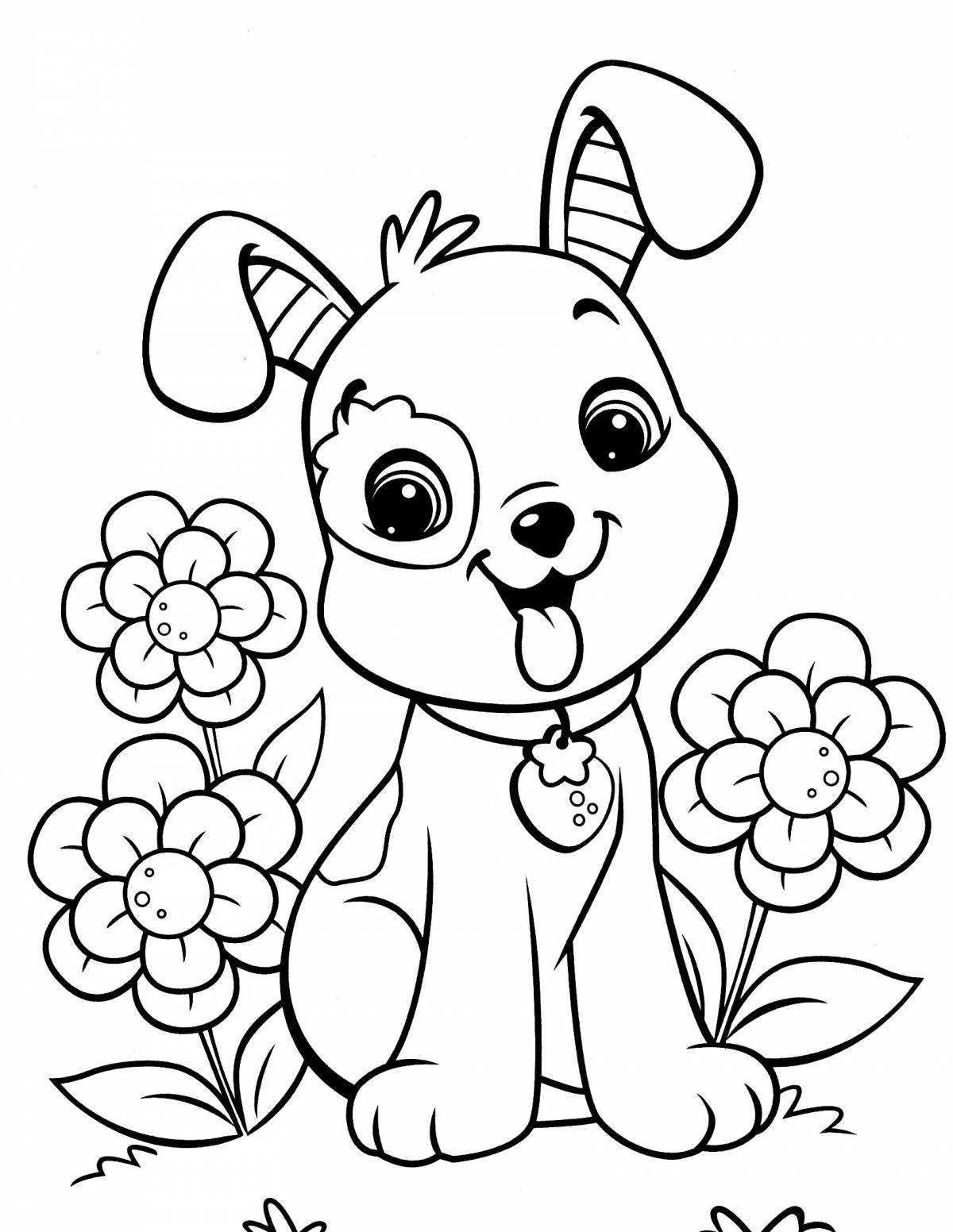 Cheerful child coloring download