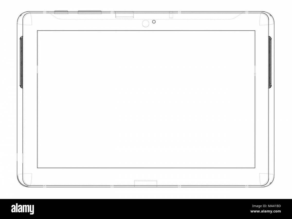 Color-explosive coloring page for ipad