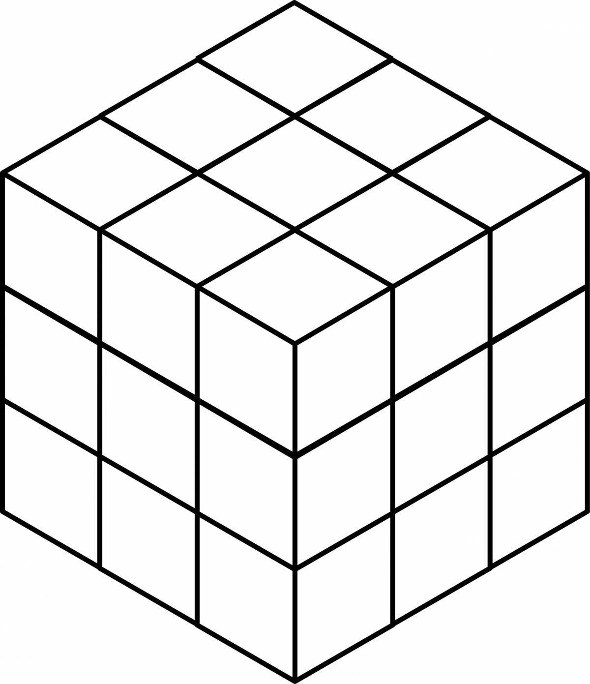 Photo Innovative coloring three d