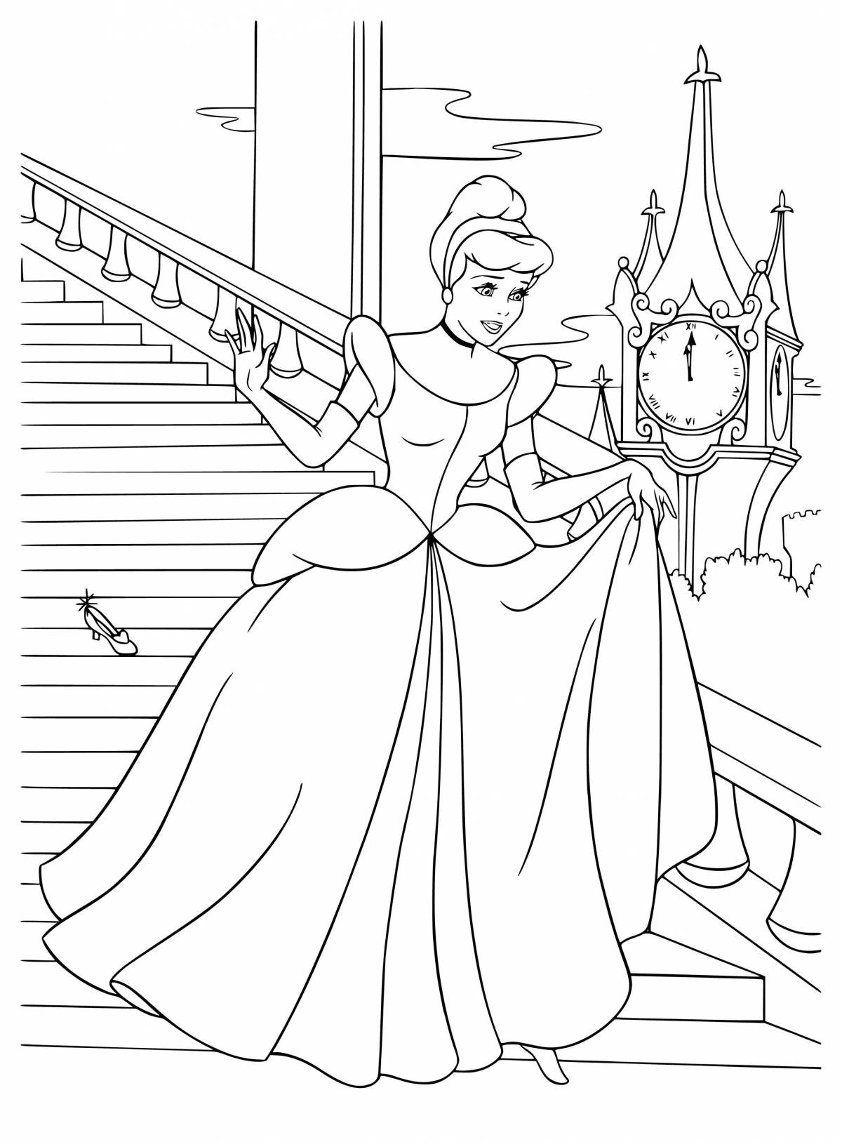 Fancy coloring include princesses