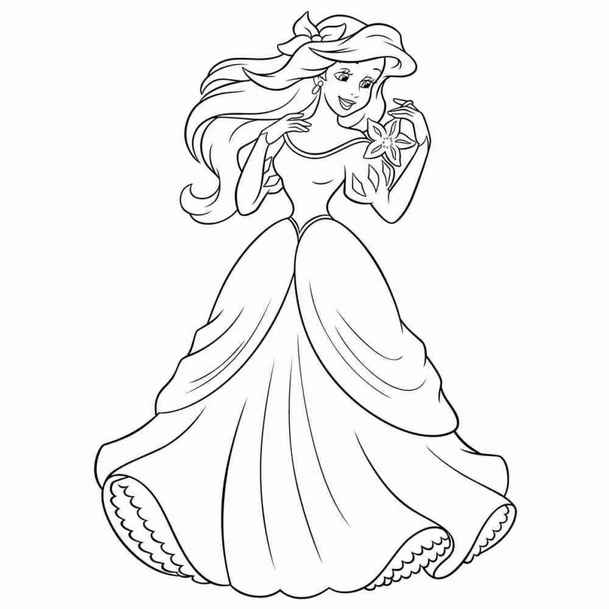Exalted coloring page включите принцесс