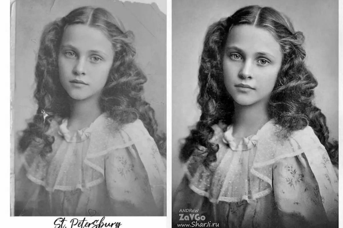 Dramatic coloring pages with old photos
