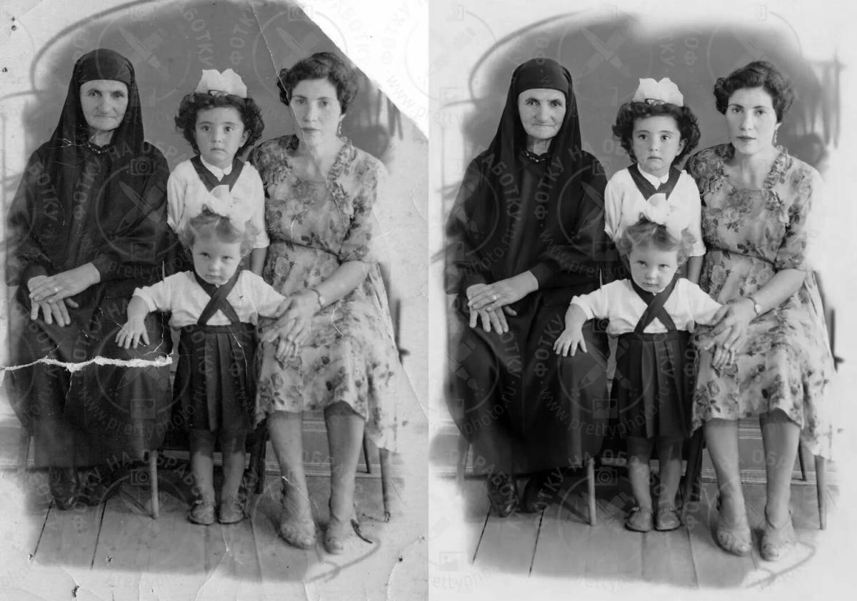Poignant coloring pages with old photos