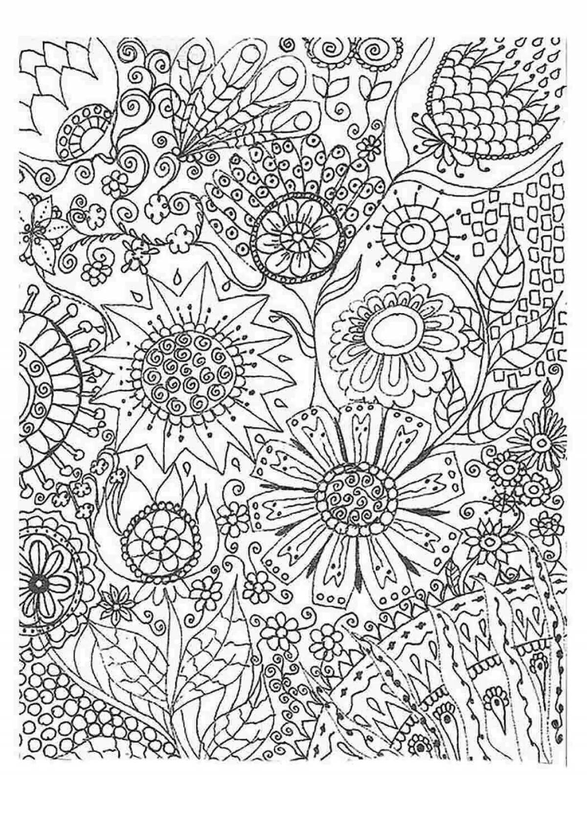 Charming coloring small patterns