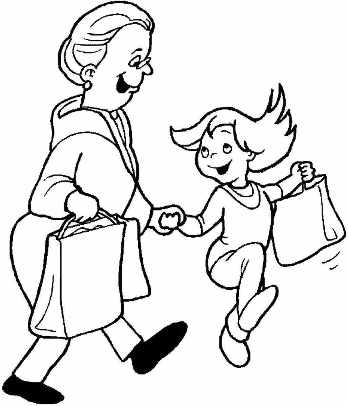 Exciting coloring for seniors