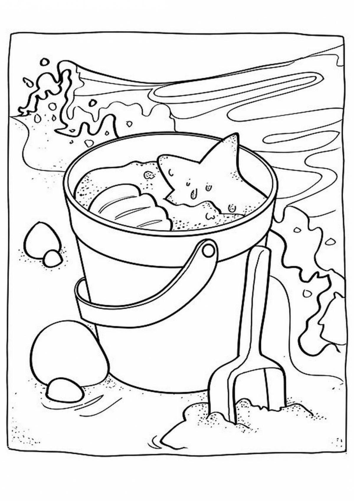 Color sand game coloring book