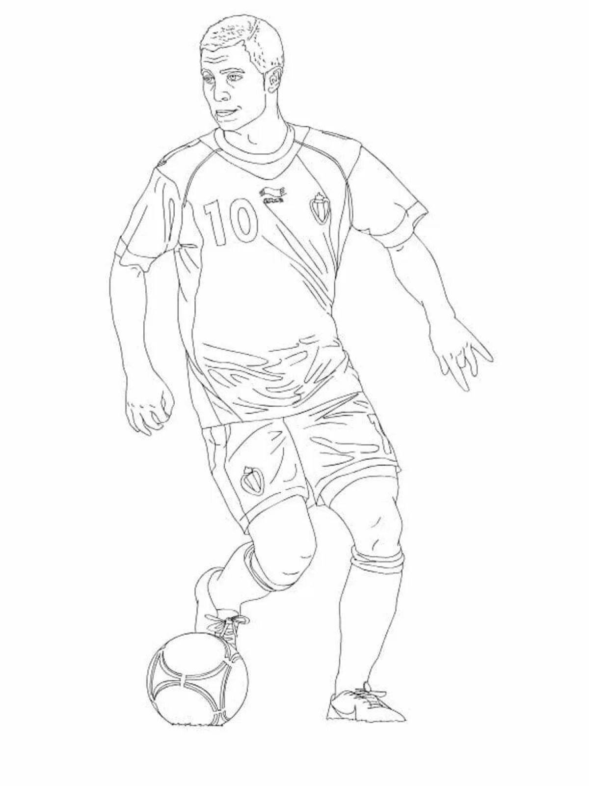 Coloring page glorious psg football players