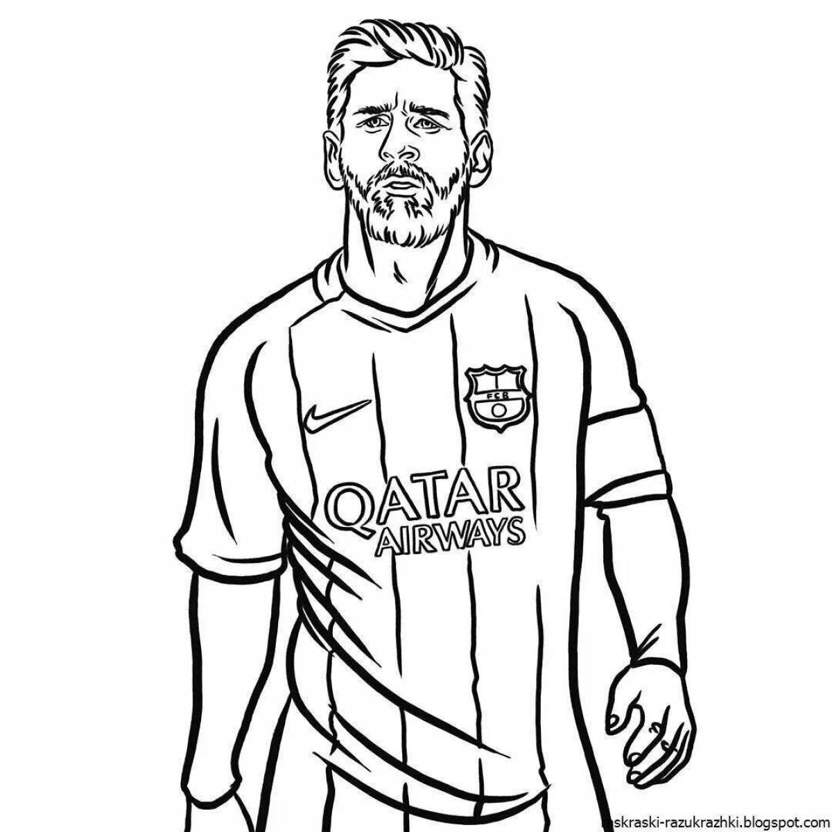 Charming psg soccer players coloring book