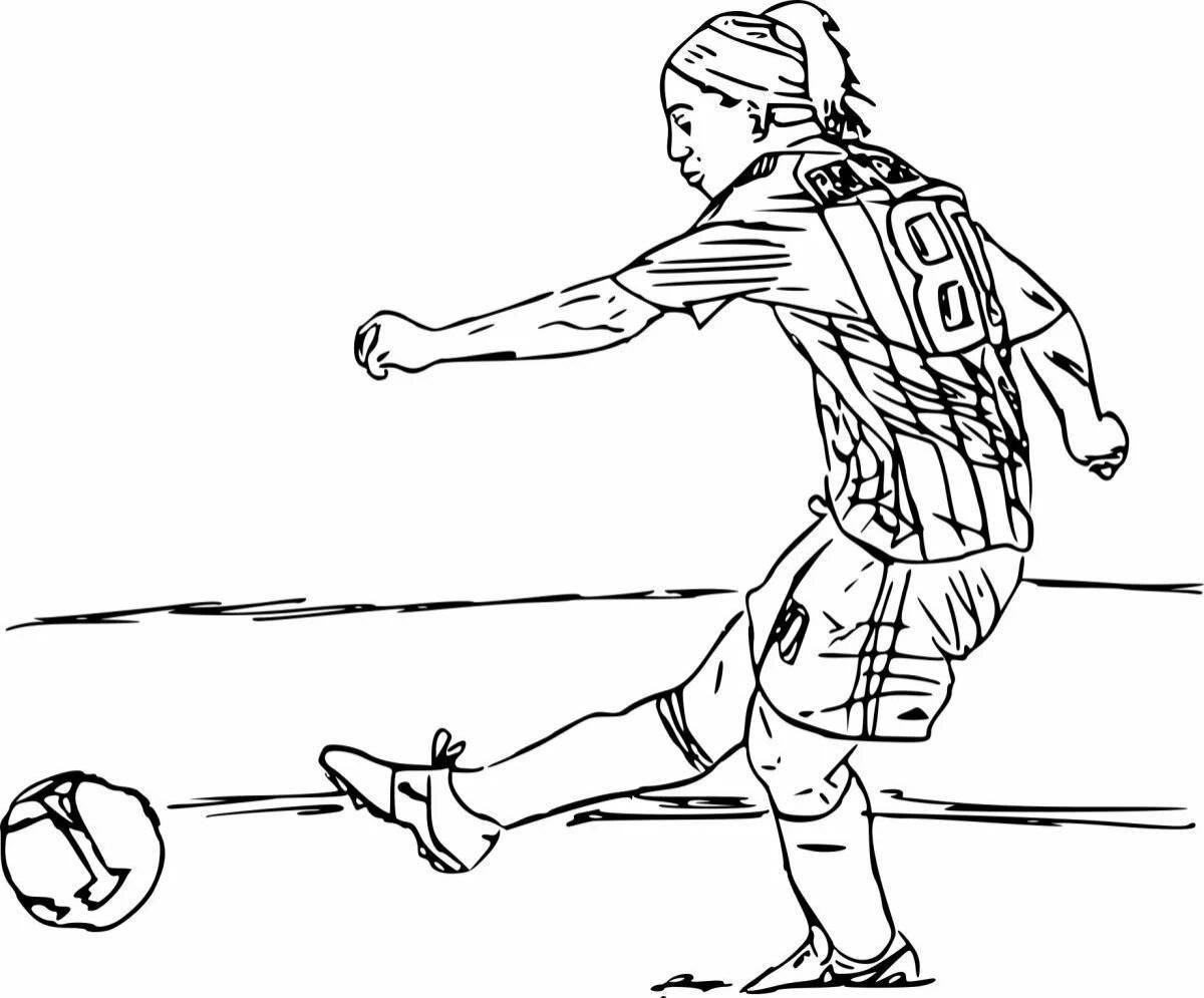 Coloring page dazzling psg footballers